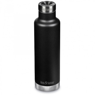 Термобутилка от неръждаема стомана Klean Kanteen Insulated Classic Narrow 25oz (w/Pour Through Cap) черен