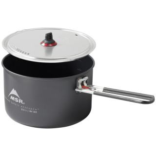 Съдове MSR Ceramic 2.5L Pot черен/сребърен