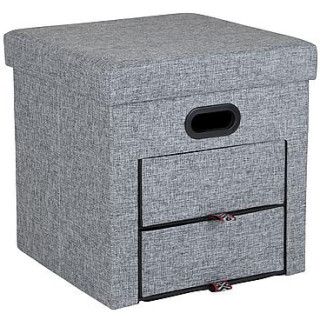 Табуретка Bo-Camp Holborn Ottoman сив Grey