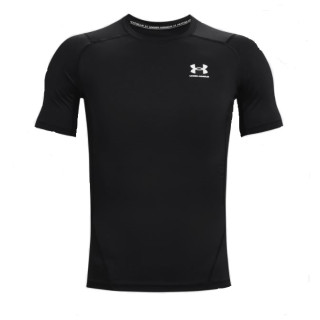 Мъжка тениска Under Armour HG Armour Comp SS черен Black//White