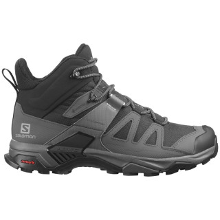 Мъжки туристически обувки Salomon X Ultra 4 Mid Wide Gtx черен/сив