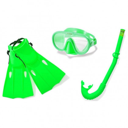Комплект за гмуркане Intex Master Class Swim Set 55655 зелен