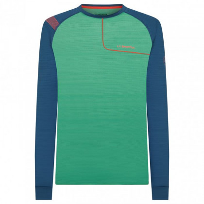 Мъжка тениска La Sportiva Tour Long Sleeve M зелен/син GrassGreen/Opal