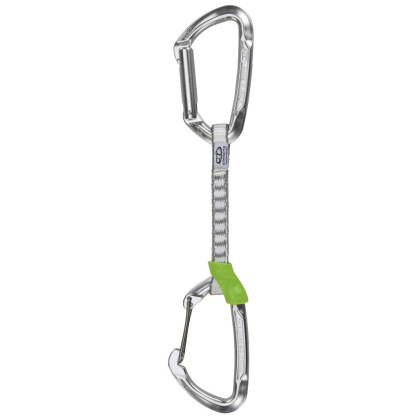 Комплект примка с карабинери Climbing Technology Lime-M set 12 cm DY 6 бр silver