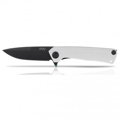 Нож Acta non verba Z100 DLC/Plain Edge, G10 бял White/Black