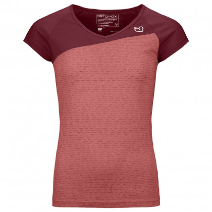 Дамска тениска Ortovox 120 Tec T-Shirt W червен blush