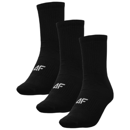 Мъжки чорапи 4F Socks M280 черен DEEP BLACK