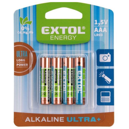 Батерия Extol AAA Ultra+ 4 бр