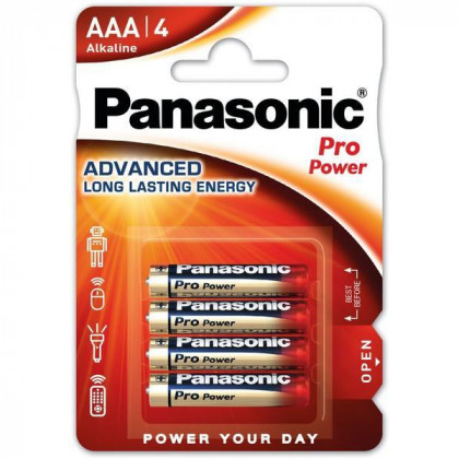 Батерия Panasonic Pro power gold AAA/4 червен/син