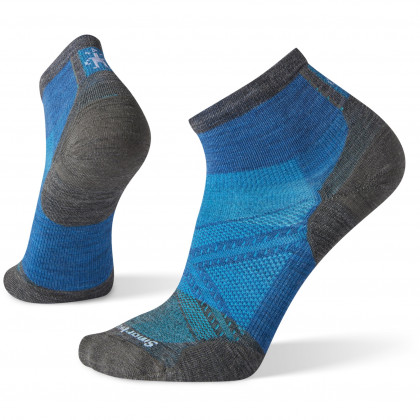 Чорапи за колоездене Smartwool Performance Cycle Zero Cushion Pattern Ankle син NeptuneBlue