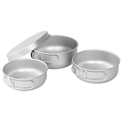 Комплект прибори Easy Camp Adventure Ultra Light Cook Set сребърен Silver