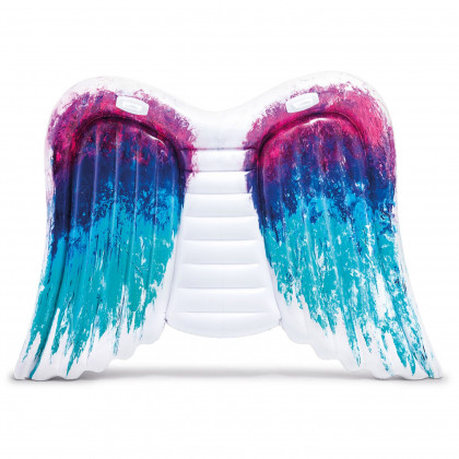 Надуваем дюшек Intex Angel Wings Mat смес от цветове