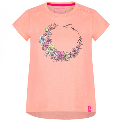 Детска тениска Loap Banee оранжев DFlower/Pink