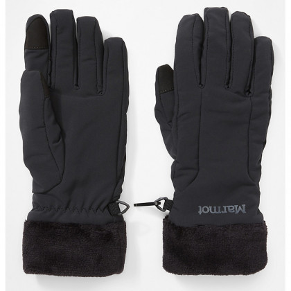 Дамски ръкавици Marmot Wm's Fuzzy Wuzzy Glove (DWR) черен Black