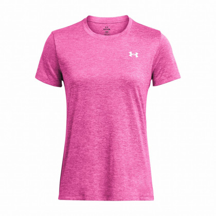 Дамска тениска Under Armour Tech SSC - Twist розов RebelPink/PinkElixir/White