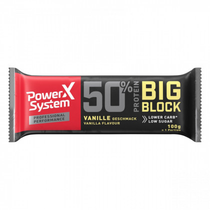 Бар Indiana Jerky Power System Big Block 50% Vanilla Bar 100g