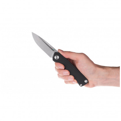 Нож Acta non verba Z200 Stonewsh/Plain Edge,Dural черен Black