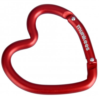 Ключодържател Munkees карабинер във формата на сърце смес от цветове