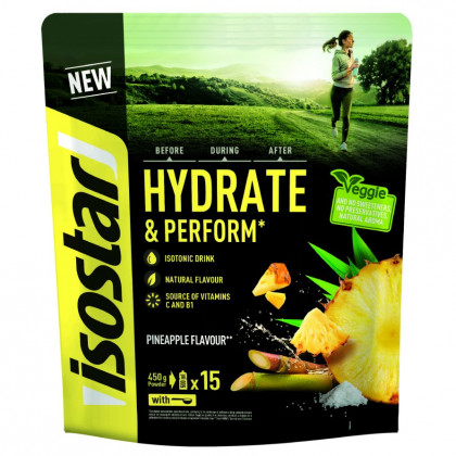 Изотоничен прах Isostar Hydratace & Výkon 450 g жълт