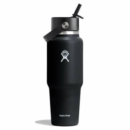 Термо бутилка Hydro Flask Wide Flex Straw Travel Bottle 32 Oz черен BLACK