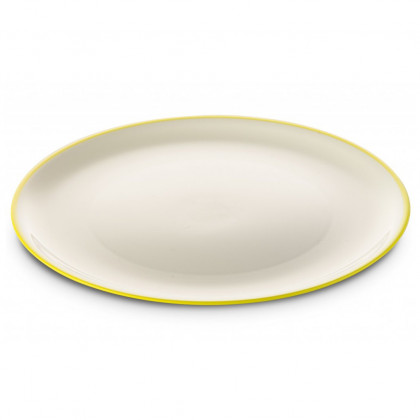 Чиния Omada SANALIVING Dinner Plate 24xh2cm бежов/зелен