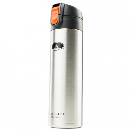 Термос GSI Outdoors Microlite Vac Bottle 500 сребърен