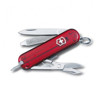 Нож Victorinox Signature Ruby червен прозрачен  TransRed