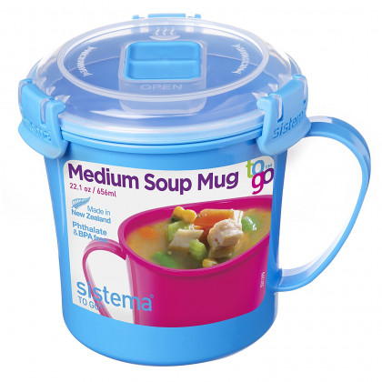 Чаша Sistema Microwave Medium Soup Mug син