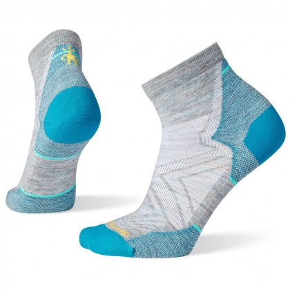 Дамски чорапи Smartwool Run Zero Cushion Ankle Socks сив