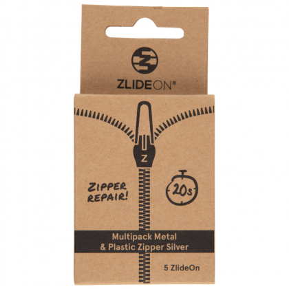 Джаджи за пътуване ZlideOn Multipack Metal & Plastic Zipper сребърен