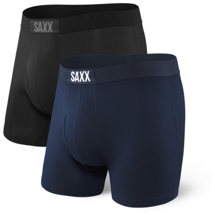 Боксерки Saxx Ultra Boxer Brief Fly 2Pk черен/син Black/NavyPack