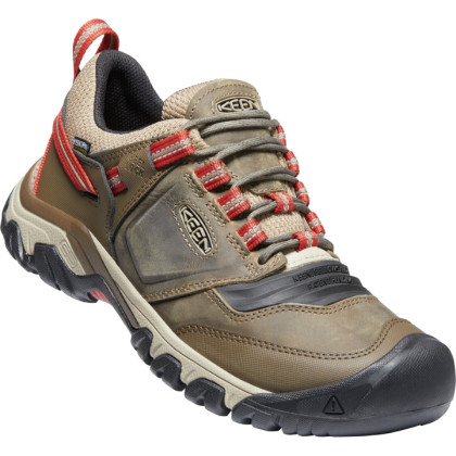 Мъжки туристически обувки Keen Ridge Flex WP кафяв/оранжев Timberwolf/Ketchup