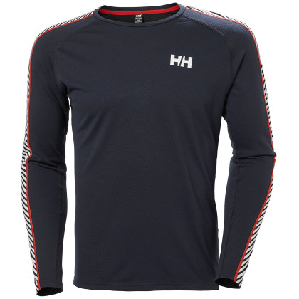 Функционална мъжка тениска  Helly Hansen Lifa Active Stripe Crew тъмно син Navy