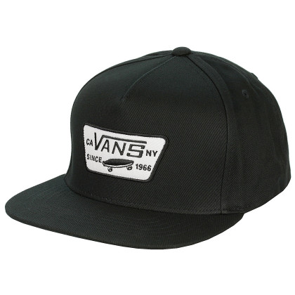 Шапка с козирка Vans Full Patch Snapback черен True Black