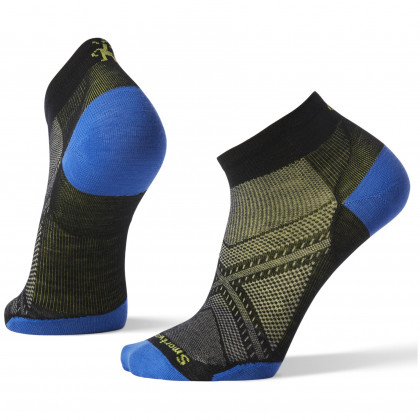 Мъжки чорапи Smartwool Performance Run Zero Cushion Low Cut черен/син Black