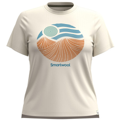 Дамска тениска Smartwool Horizon View Short Sleeve Graphic Tee бежов almond