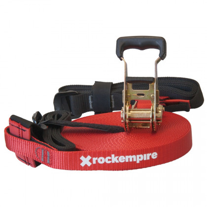 Комплект за начинаещи Rock Empire Slack Line 11 m червен red