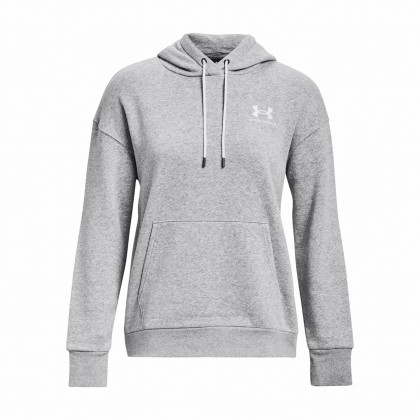 Дамски суитшърт Under Armour Essential Fleece Hoodie светло сив ModGrayLightHeather/White