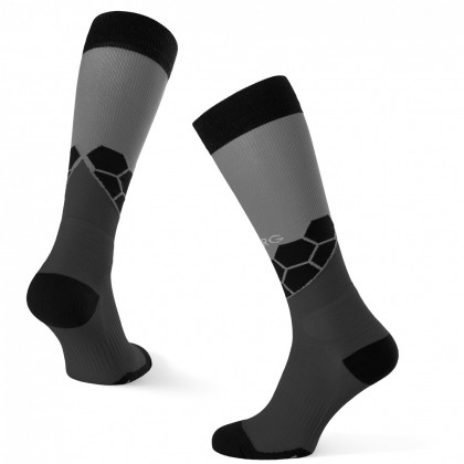 Компресиращи 3/4 чорапи Warg Runner M черен/сив