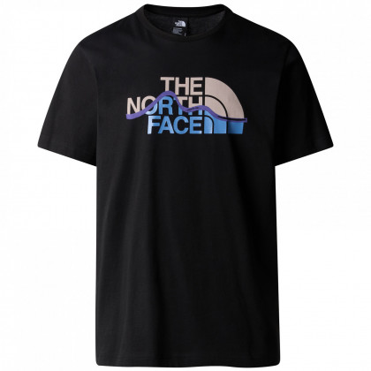 Мъжка тениска The North Face M S/S Mountain Line Tee черен
