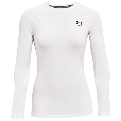 Дамска функционална блуза Under Armour HG Authentics Comp LS бял wht