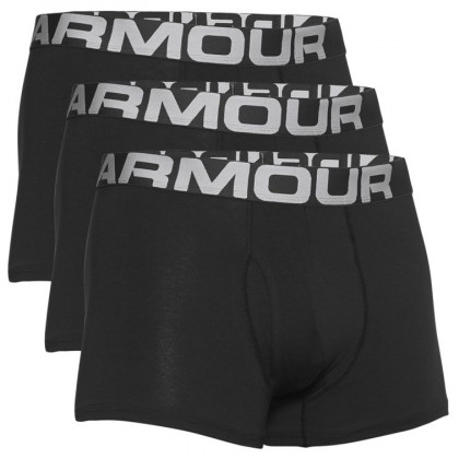 Мъжки шорти Under Armour Charged Cotton 3in 3 Pack черен Black/Black/Black