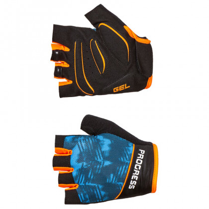 Ръкавици за колоездене Progress R RIPPER MITTS 37CB черен/син Black/Turquoise/Orange
