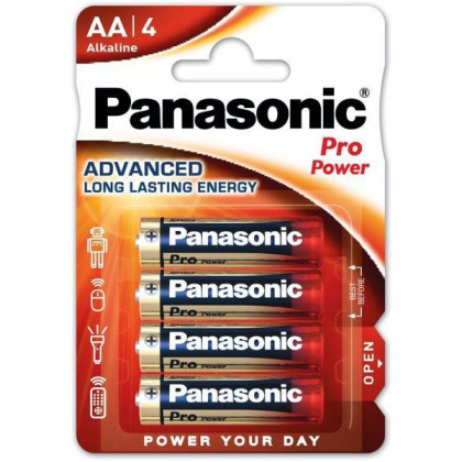 Батерия Panasonic Pro power gold AA/4 червен/син