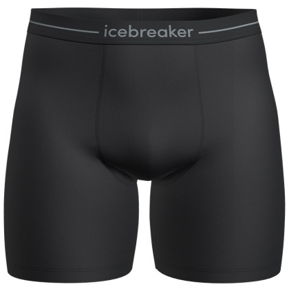 Мъжки боксерки Icebreaker M Anatomica Long Boxers черен Black