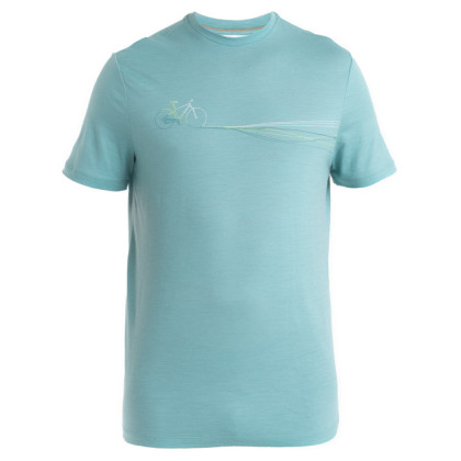 Мъжка тениска Icebreaker Men Merino 150 Tech Lite III SS Tee Cadence Paths светло син Cloud Ray