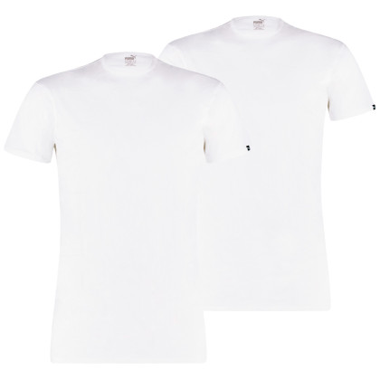 Мъжка термо тениска Puma Basic 2P Crew Tee бял White