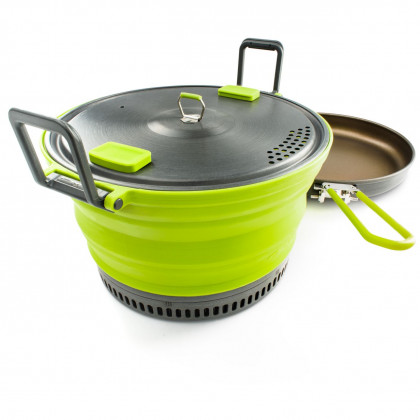 Тенджера GSI Outdoors Escape Set 3 L Pot + Fry Pan светло зелен