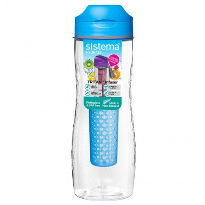 Бутилка Sistema Tritan Infuser Bottle 800ml син Blue