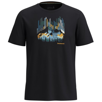 Тениска Smartwool Vital Peaks Active Short Sleeve Graphic Tee черен black